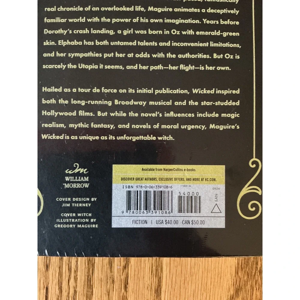 Wicked Collector's Edition Gregory Maguire Hardcover Green Edges Sealed New